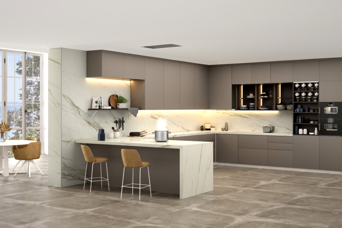 Suelos de cocina ABKSTONE: Resistencia para el día a día