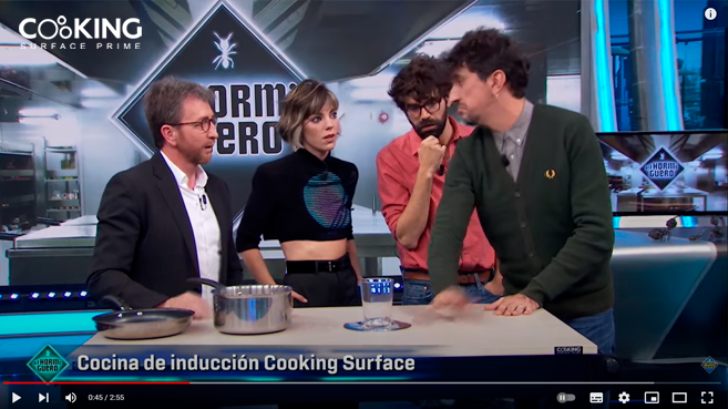Cooking Surface presenta en El Hormiguero la primera encimera con inducción 100% invisible