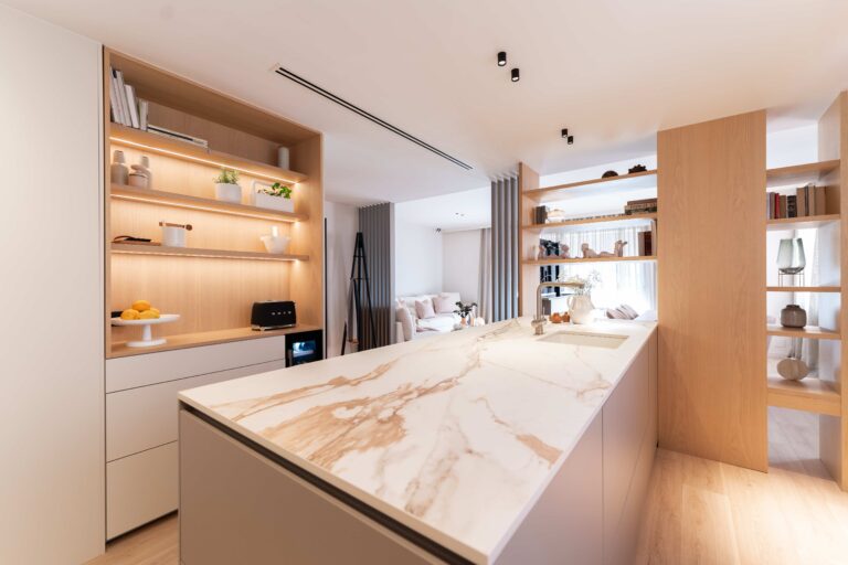 Cocina integrada en salón