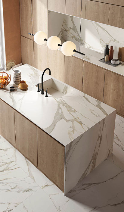 cocina con calacatta michelangelo