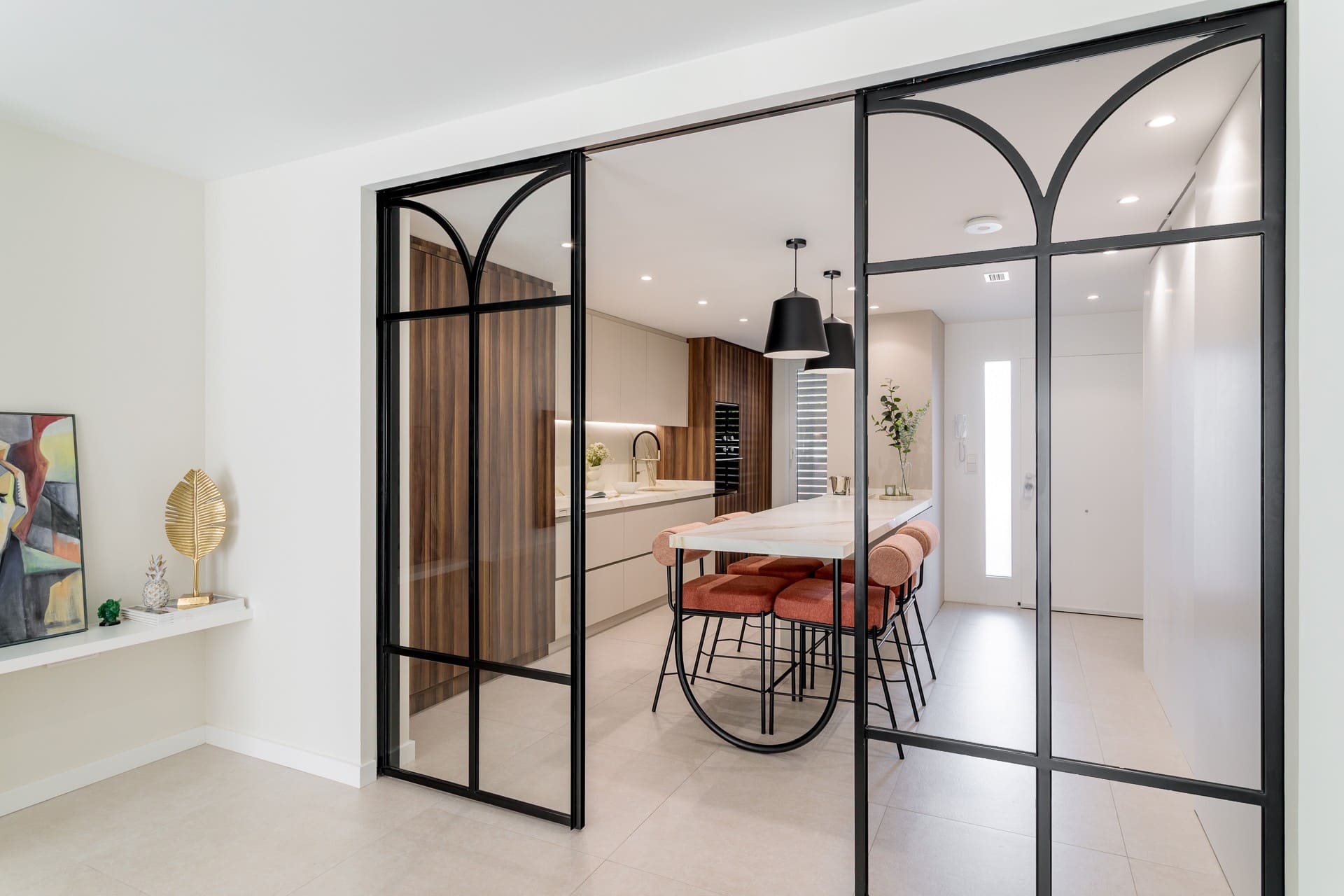 Cocina contemporanea Calacatta Gold Taff Studio