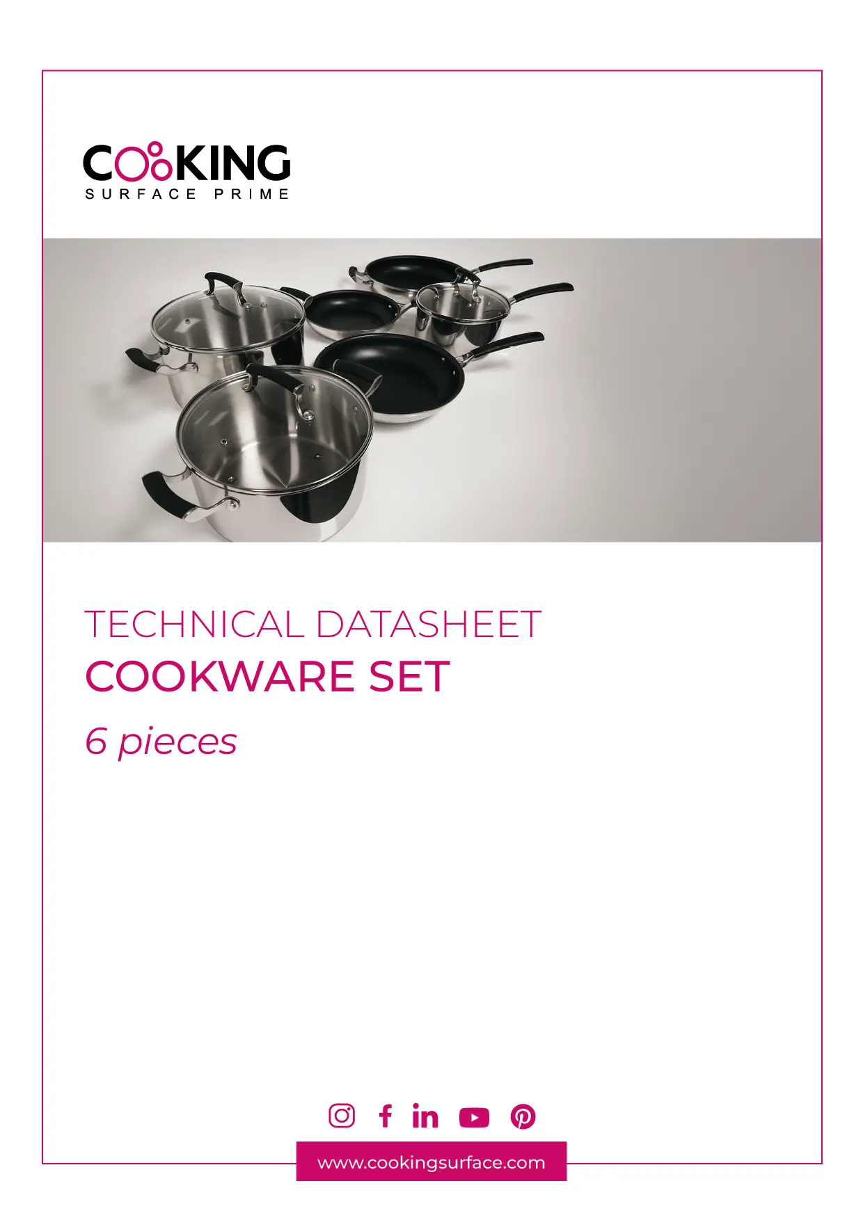 TECHNICAL DATASHEET COOKWARE 6P