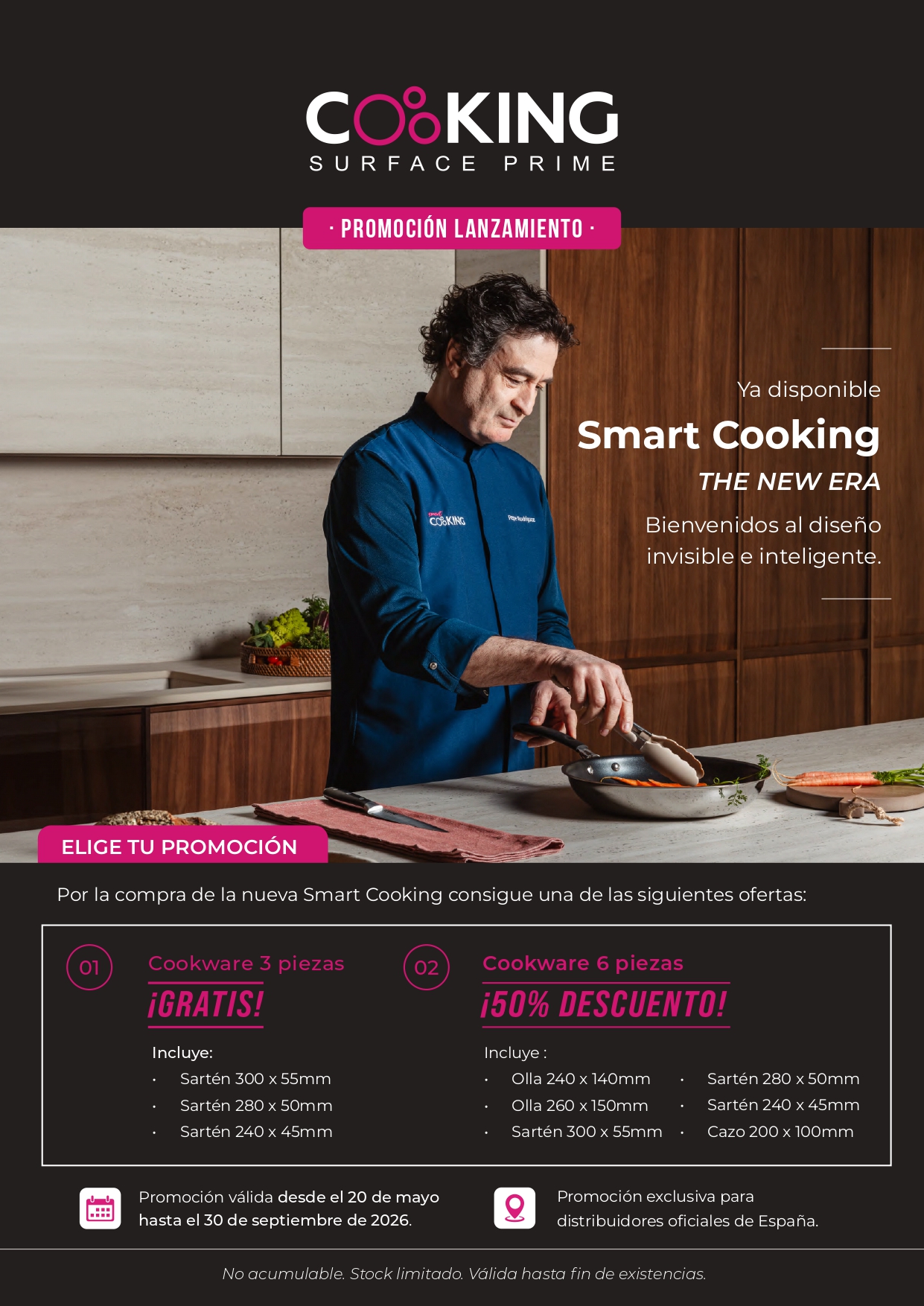 Promoción lanzamiento Smart Cooking: Cookware